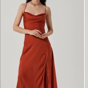 ASTR Gaia midi dress.  Rust color.  In excellent shape.